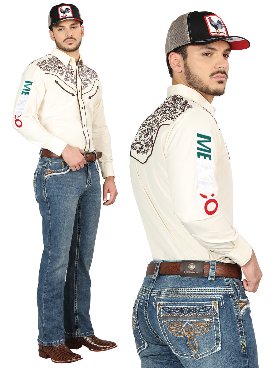 Pantalón de Mezclilla de Hombre Centenario Bootcut en Mezclilla Color Azul 44969