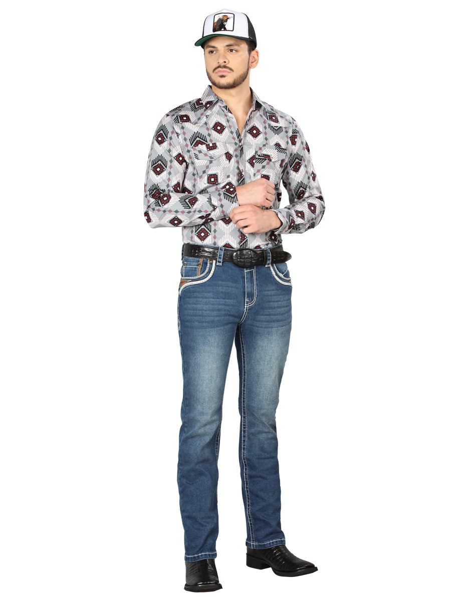Pantalón de Mezclilla de Hombre Centenario Bootcut en Mezclilla Color Azul 44974