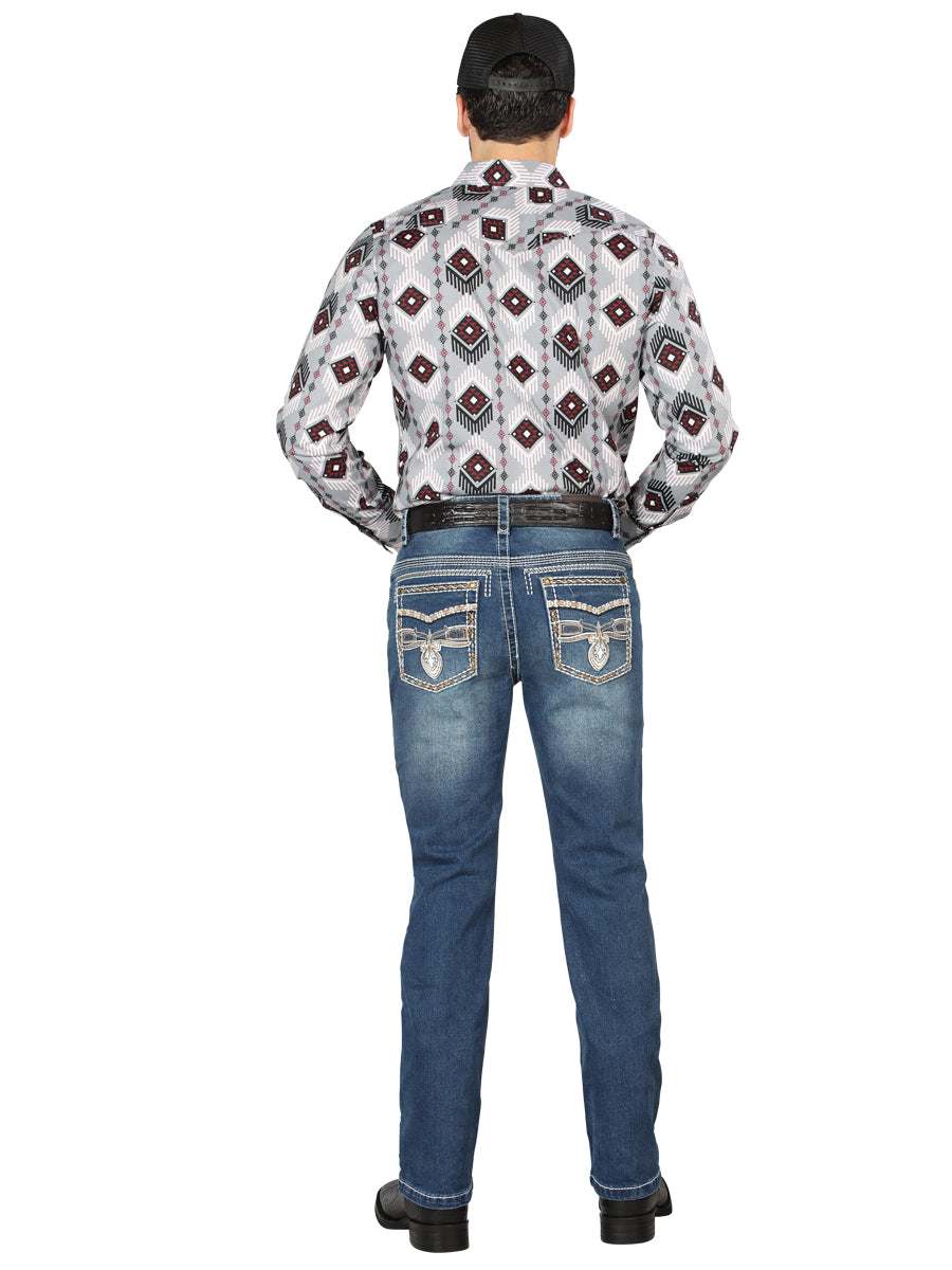 Pantalón de Mezclilla de Hombre Centenario Bootcut en Mezclilla Color Azul 44974