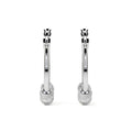 Arete De Plata Ley 925 Para Mujer Con Bola Diamantada