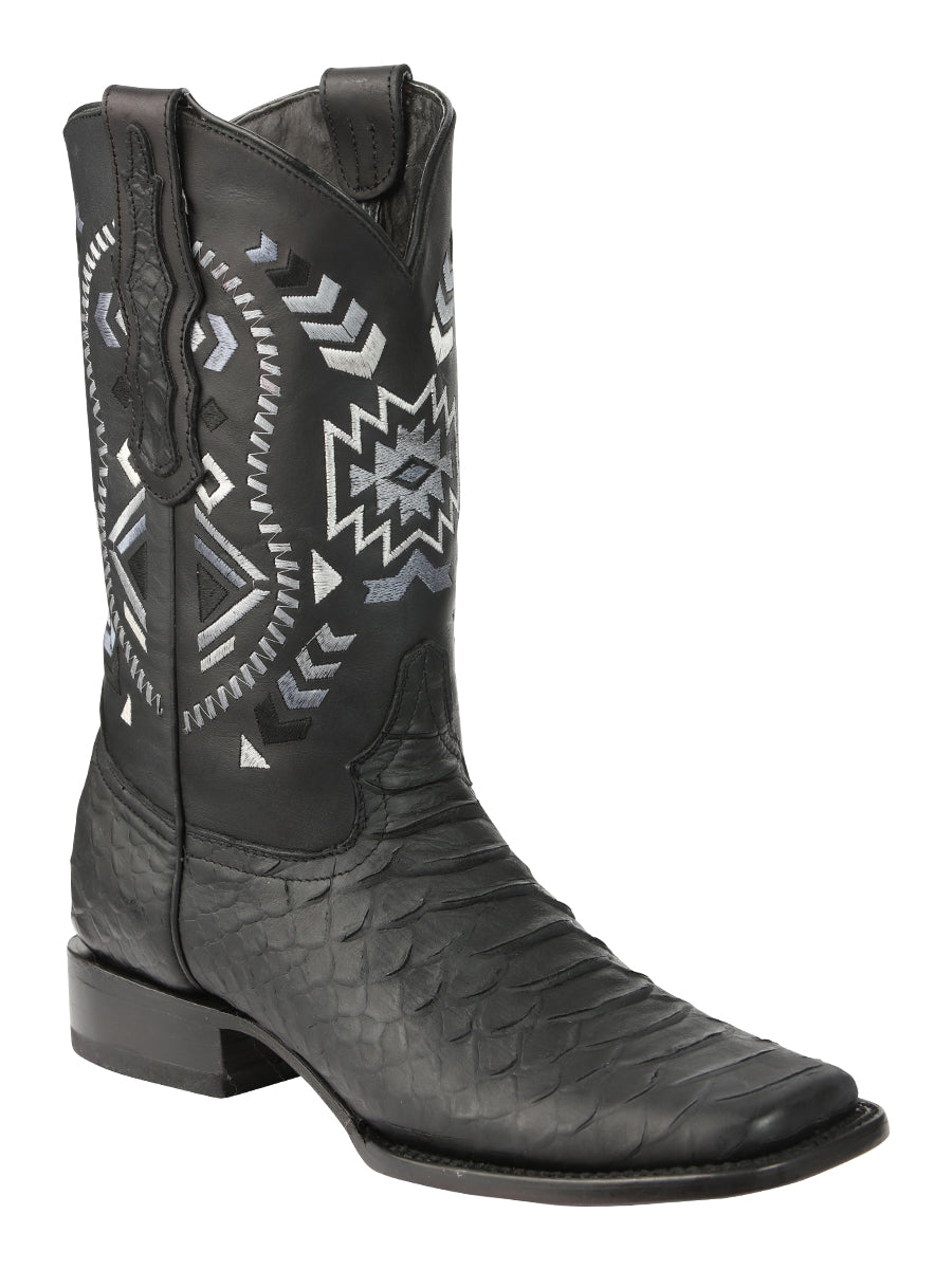 Bota Vaquera de Hombre El General Rodeo en Piel Color Negro 45398