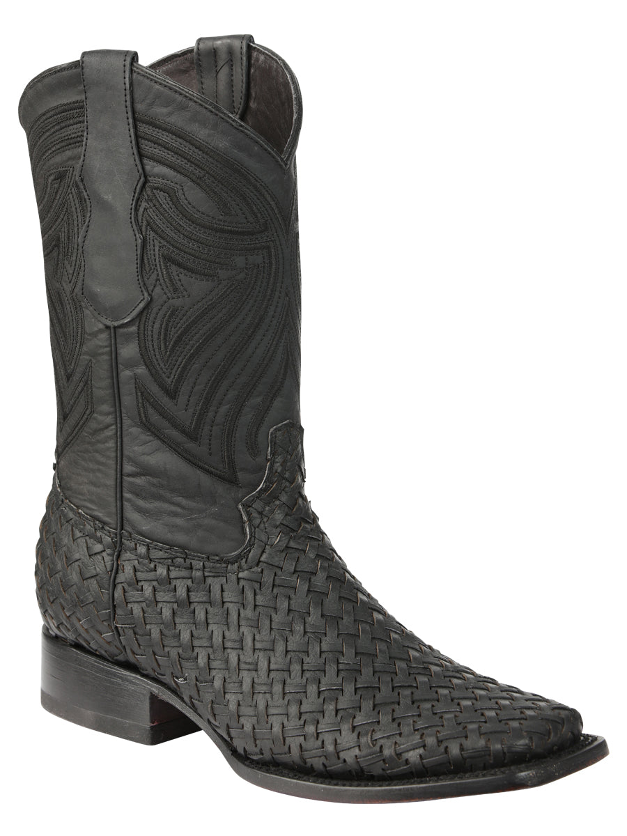 Bota Vaquera de Hombre El General Rodeo en Piel Color Negro 45400