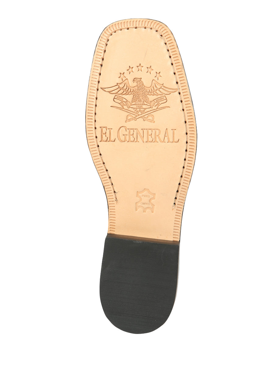 Botín Vaquero de Hombre El General Tobillo en Piel Color Negro 45420