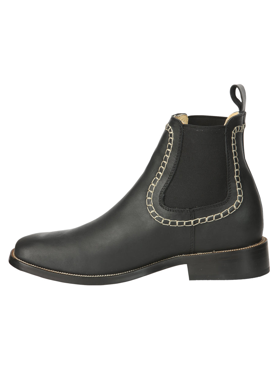 Botín Vaquero de Hombre El General Tobillo en Piel Color Negro 45420
