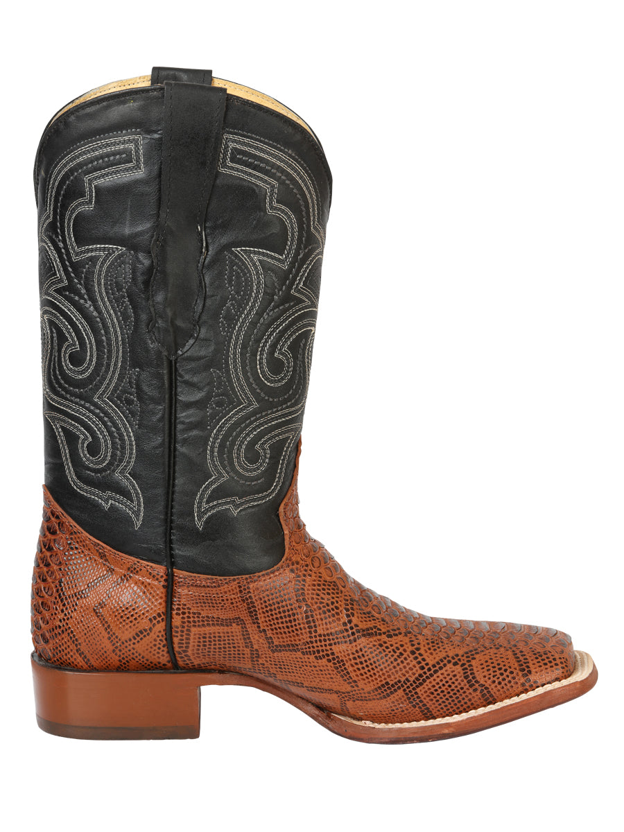 Bota Vaquera de Hombre El General Rodeo en Piel Color Cognac 45435