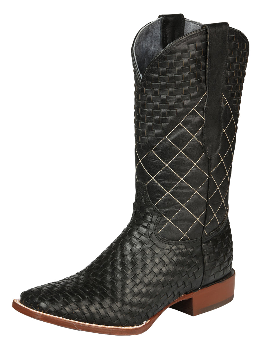 Bota Vaquera de Hombre El General Rodeo en Piel Color Negro 45438