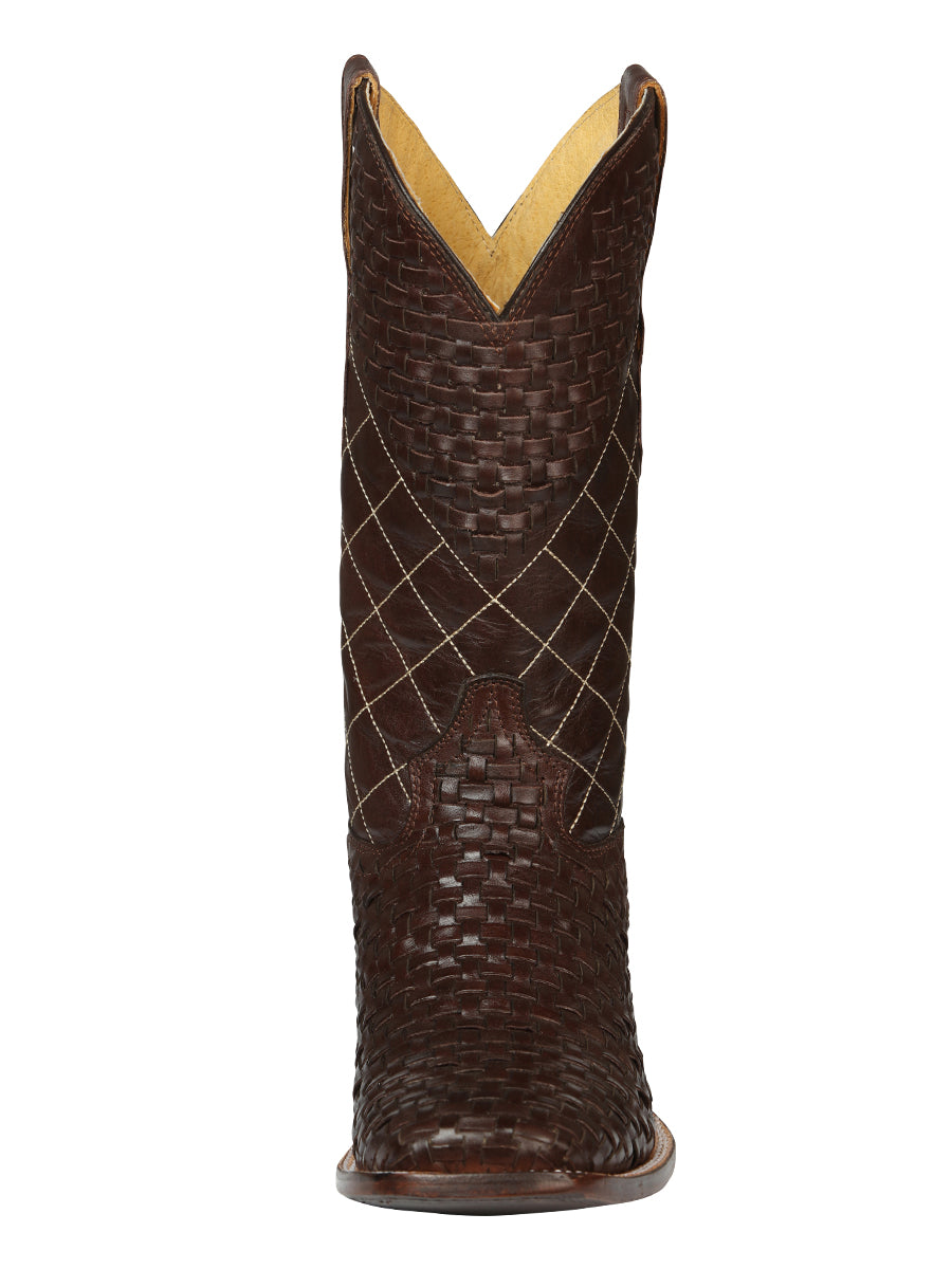 Bota Vaquera de Hombre El General Rodeo en Piel Color Café 45440