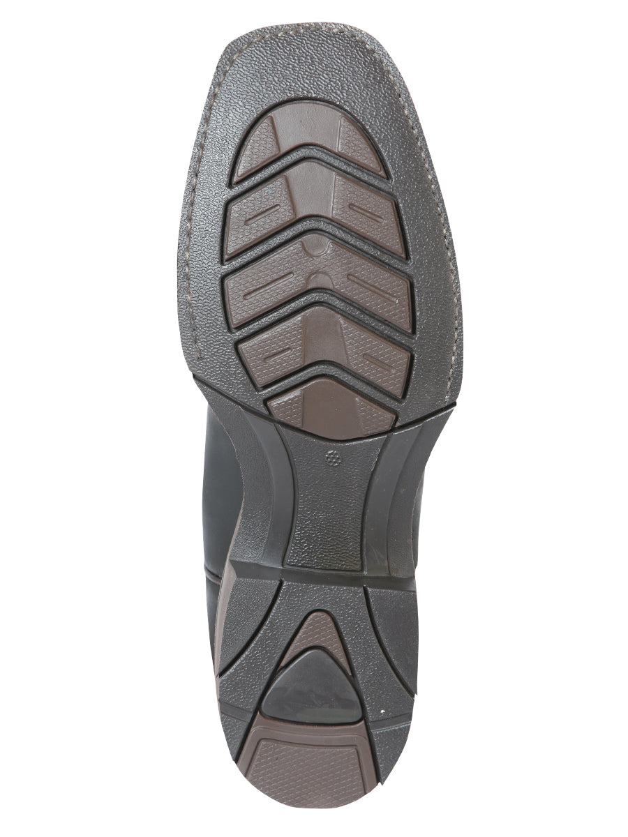 Bota Vaquera de Hombre El General Rodeo en Piel Crazy Color Chocolate 51118