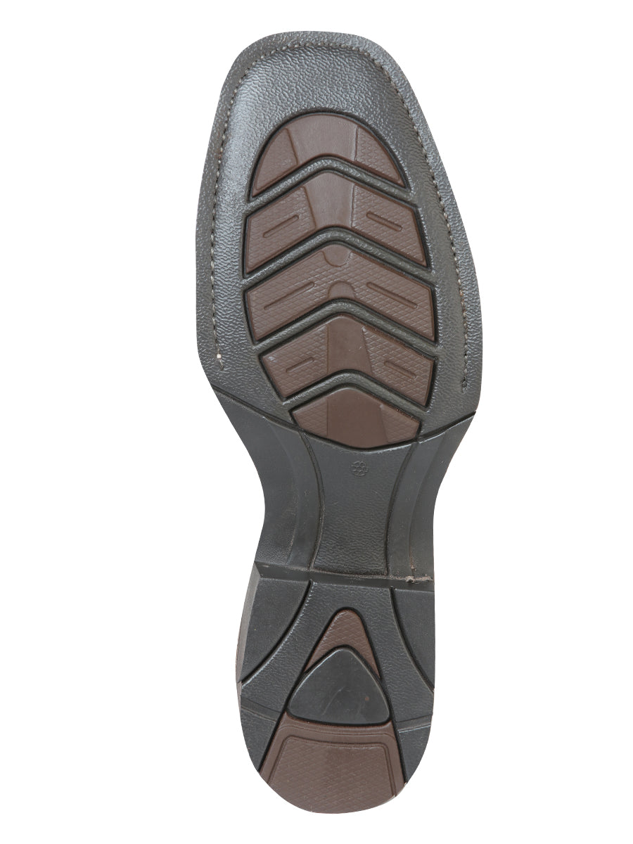 Bota Vaquera de Hombre El General Rodeo en Piel Crazy Color Chocolate 51118