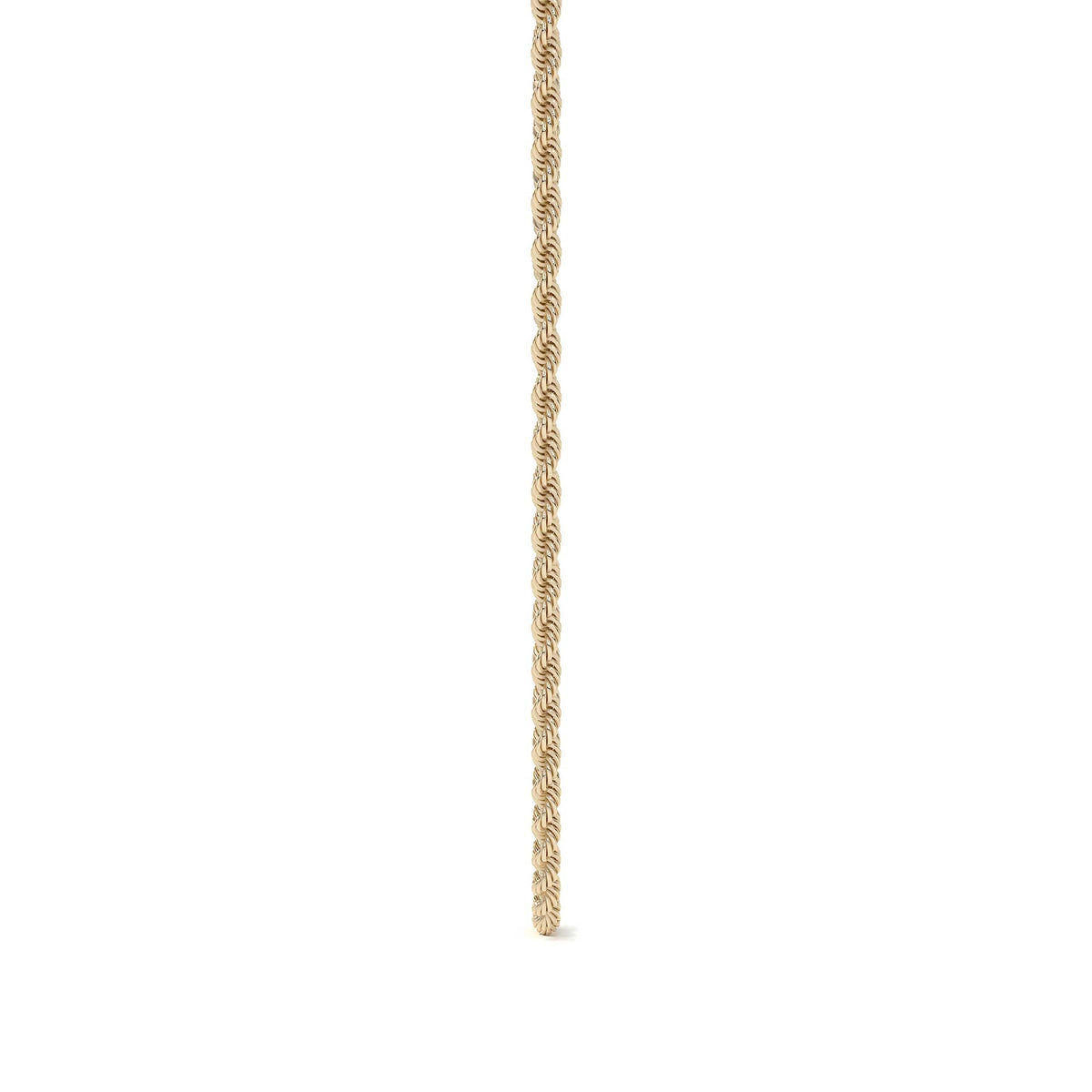 Cadena De Oro Hombre Italiano Torsal 10k Calibre 2.4mm 60 Cm