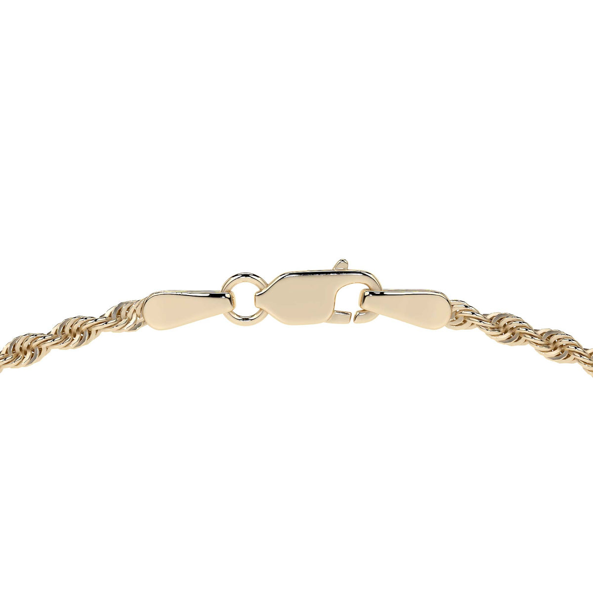 Cadena De Oro Hombre Italiano Torsal 10k Calibre 2.4mm 60 Cm