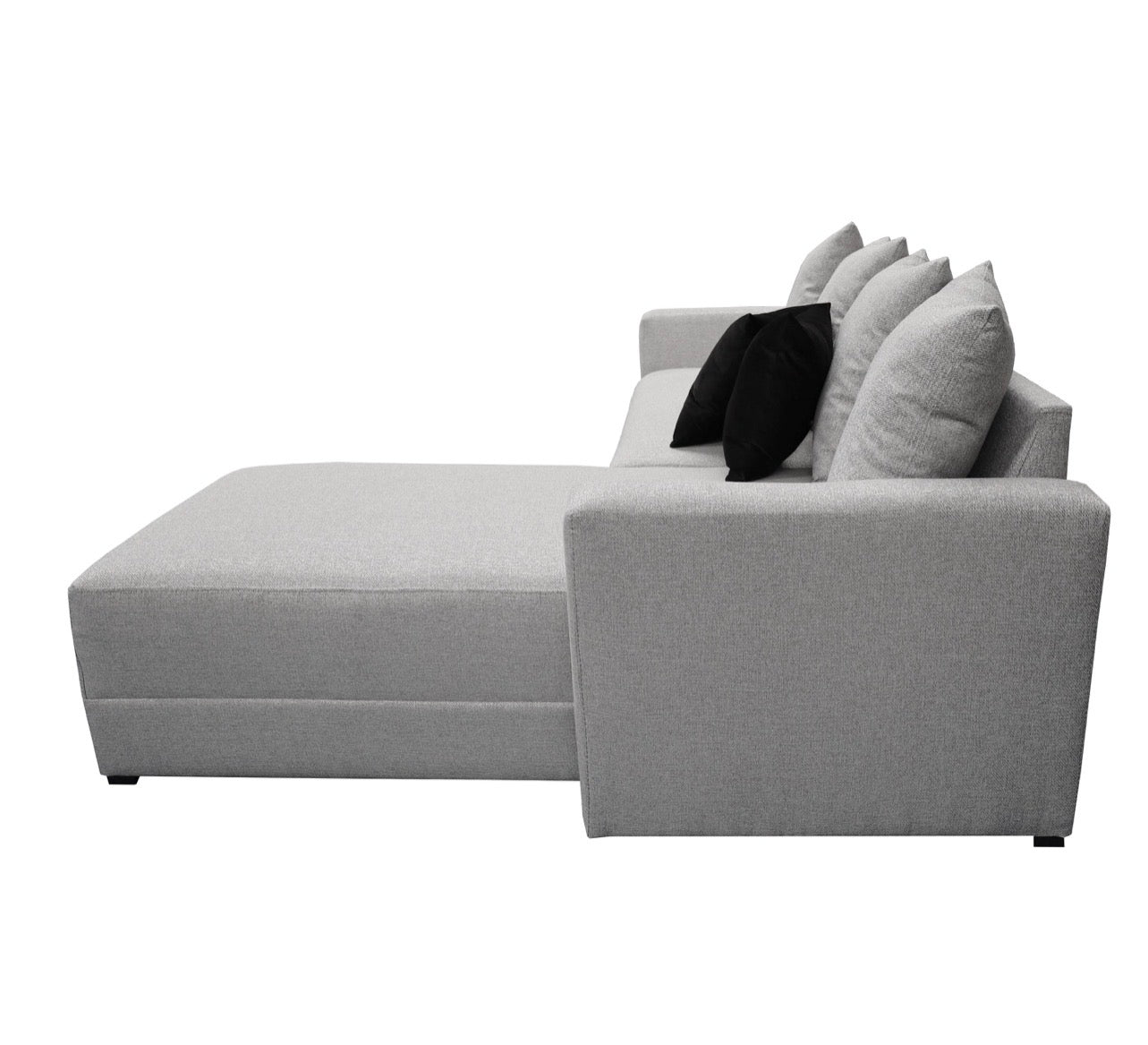 Sala Esquinera Samso Lino Gris plata- 240x180 cm, El Bazar Store