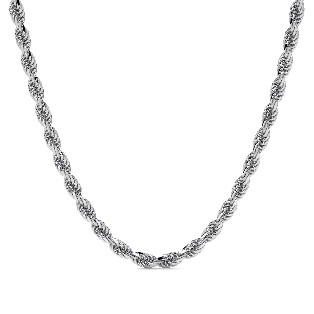 Cadena De Plata 925 Estilo Torsal Calibre 3.3 Mm