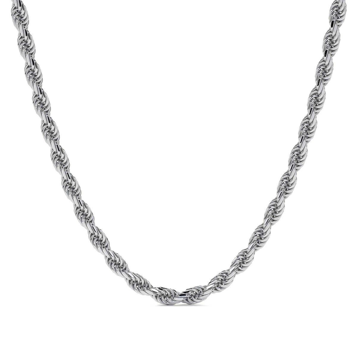 Cadena De Plata 925 Estilo Torsal Calibre 3.3 Mm