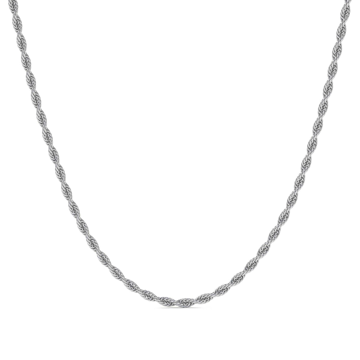 Cadena De Plata 925 Italiana Torsal Calibre 1.9mm en 4 colores
