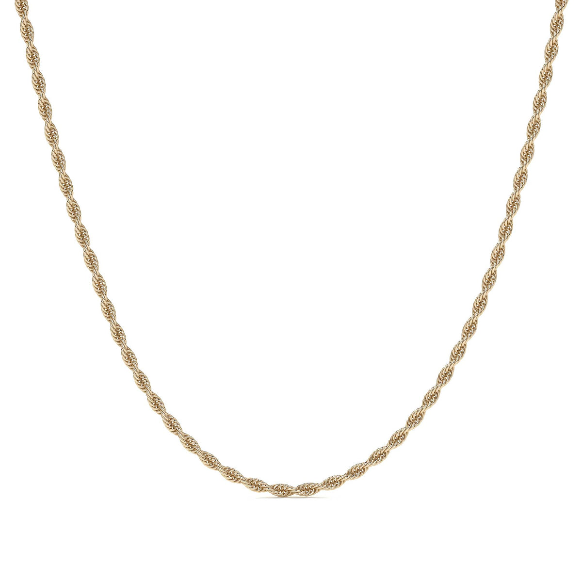 Cadena De Oro Hombre Italiano Torsal 10k Calibre 1.9mm 55 Cm