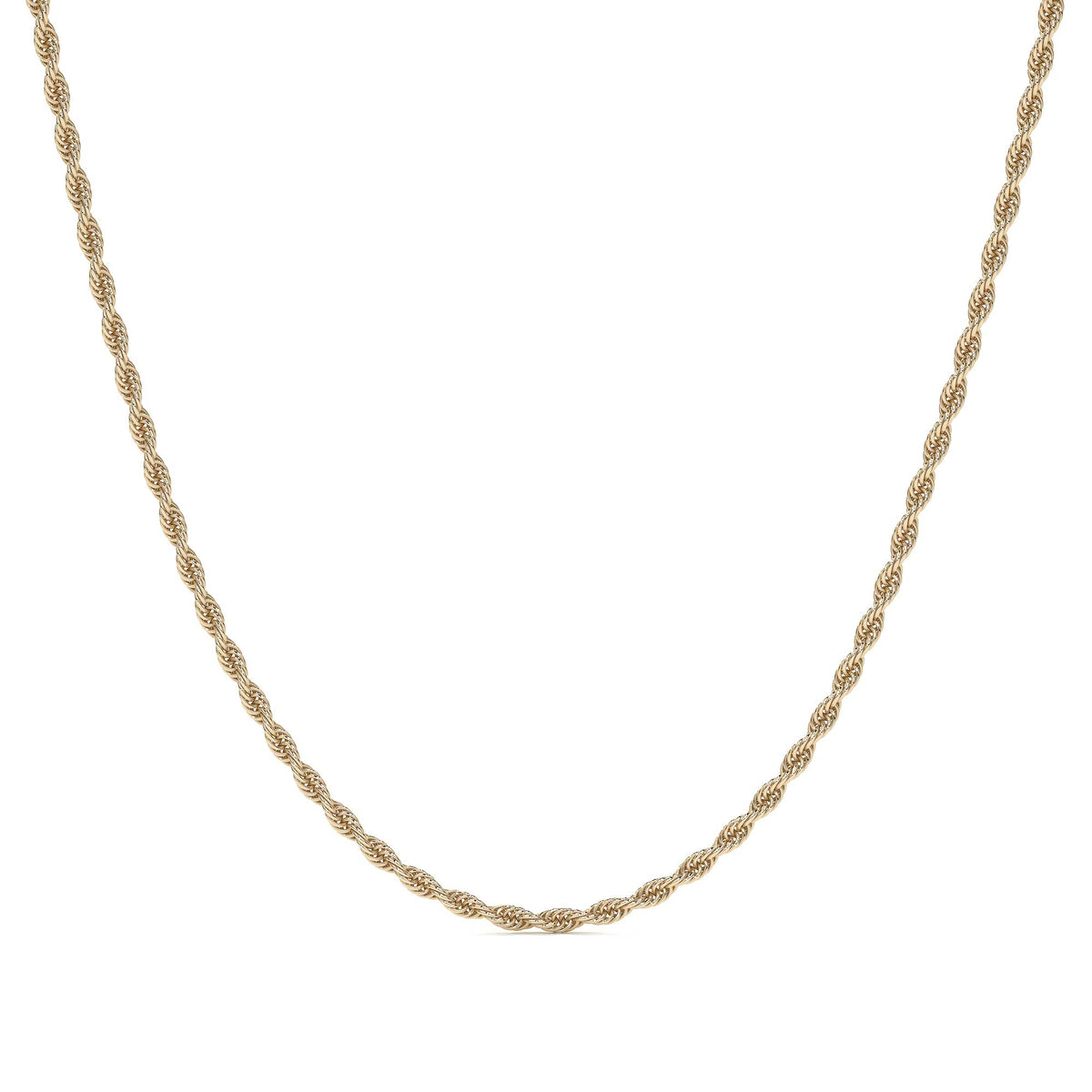 Cadena De Oro Hombre Italiano Torsal 10k Calibre 1.9mm 55 Cm
