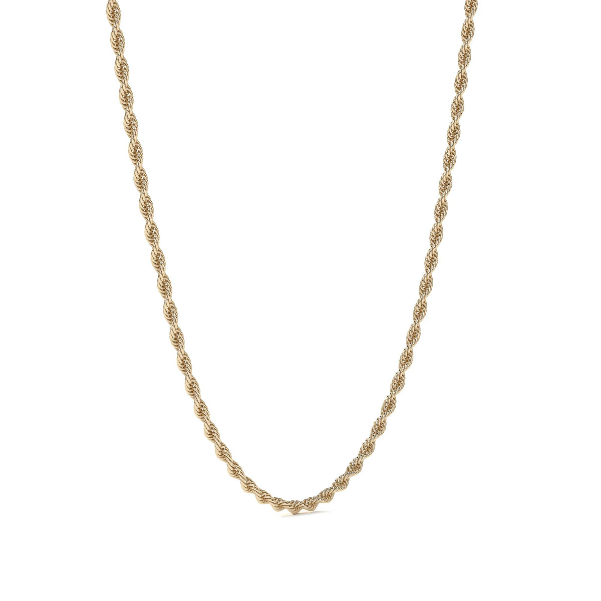 Cadena De Oro Hombre Italiano Torsal 10k Calibre 1.9mm 55 Cm