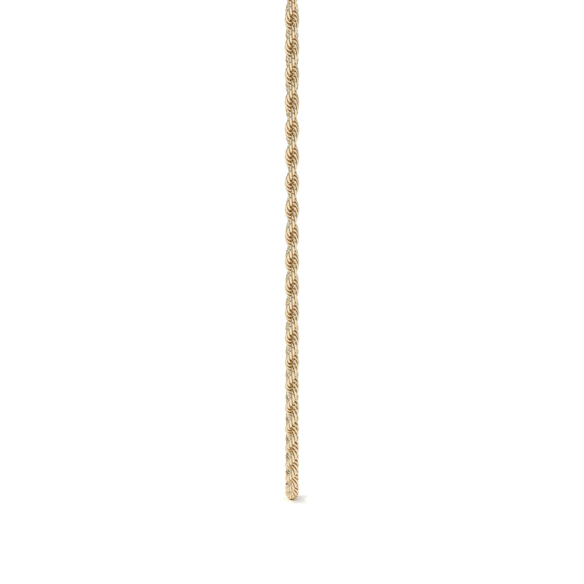 Cadena De Oro Hombre Italiano Torsal 10k Calibre 1.9mm 55 Cm
