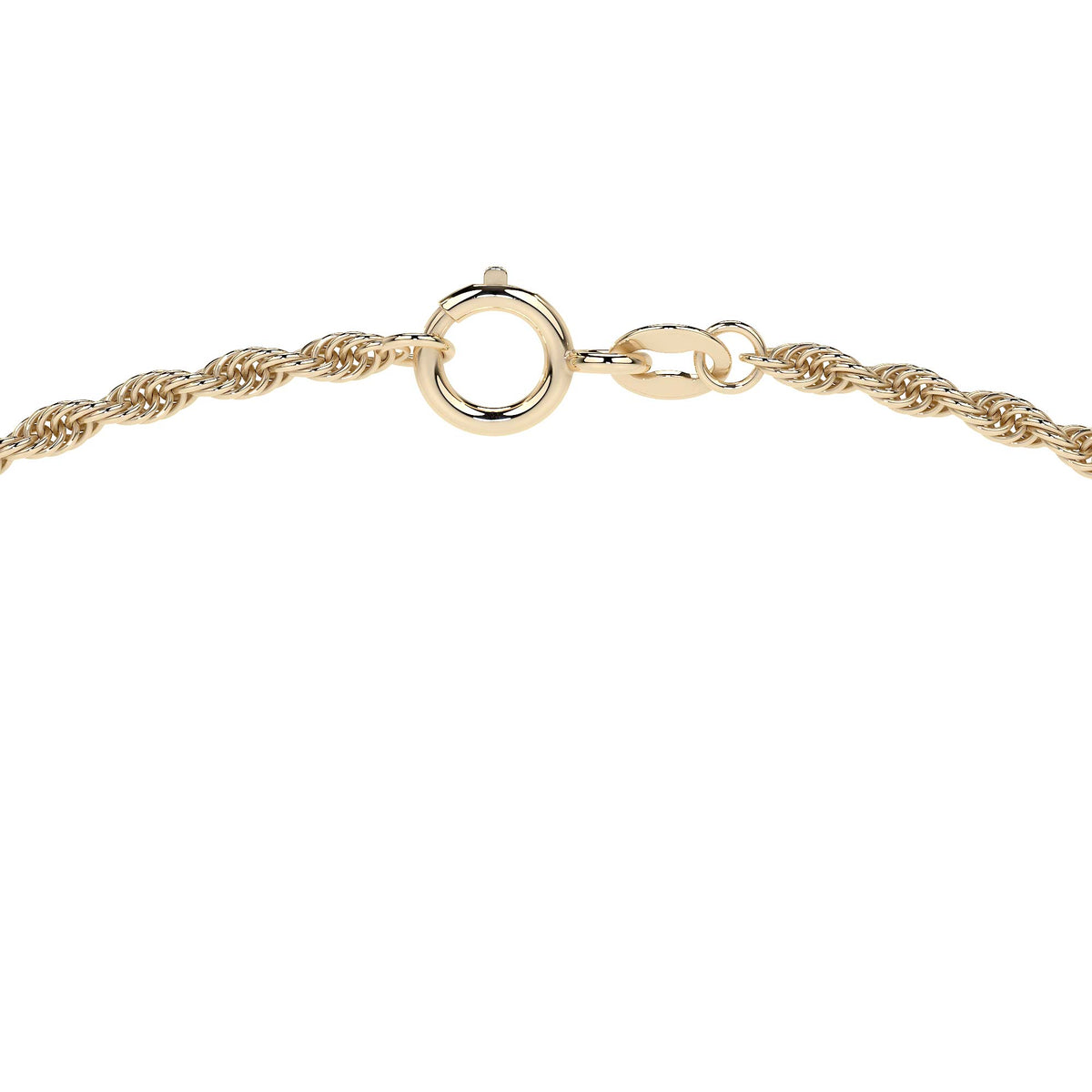 Cadena De Oro Hombre Italiano Torsal 10k Calibre 1.9mm 55 Cm