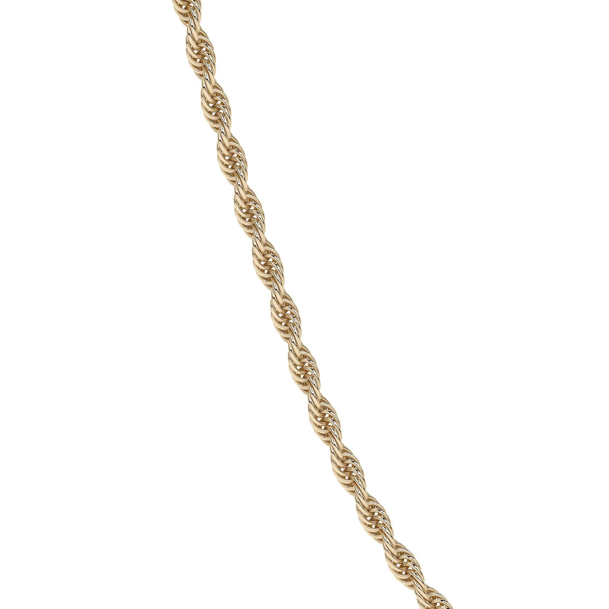 Cadena De Oro Hombre Italiano Torsal 10k Calibre 1.9mm 55 Cm