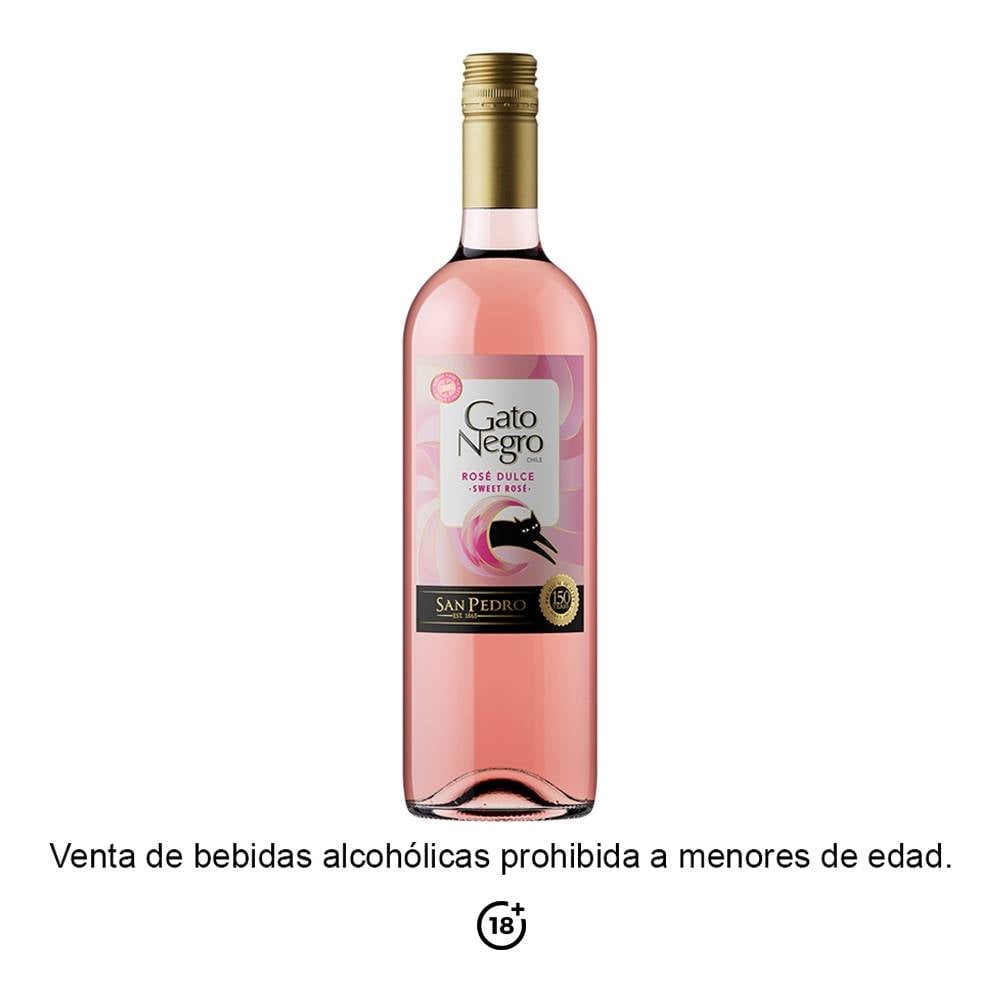 Vino Rosado VSPT Gato Negro Dulce 750 ml