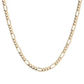 Cadena De Oro 10k Figaro 3x1 Italiana Unisex 3.5mm