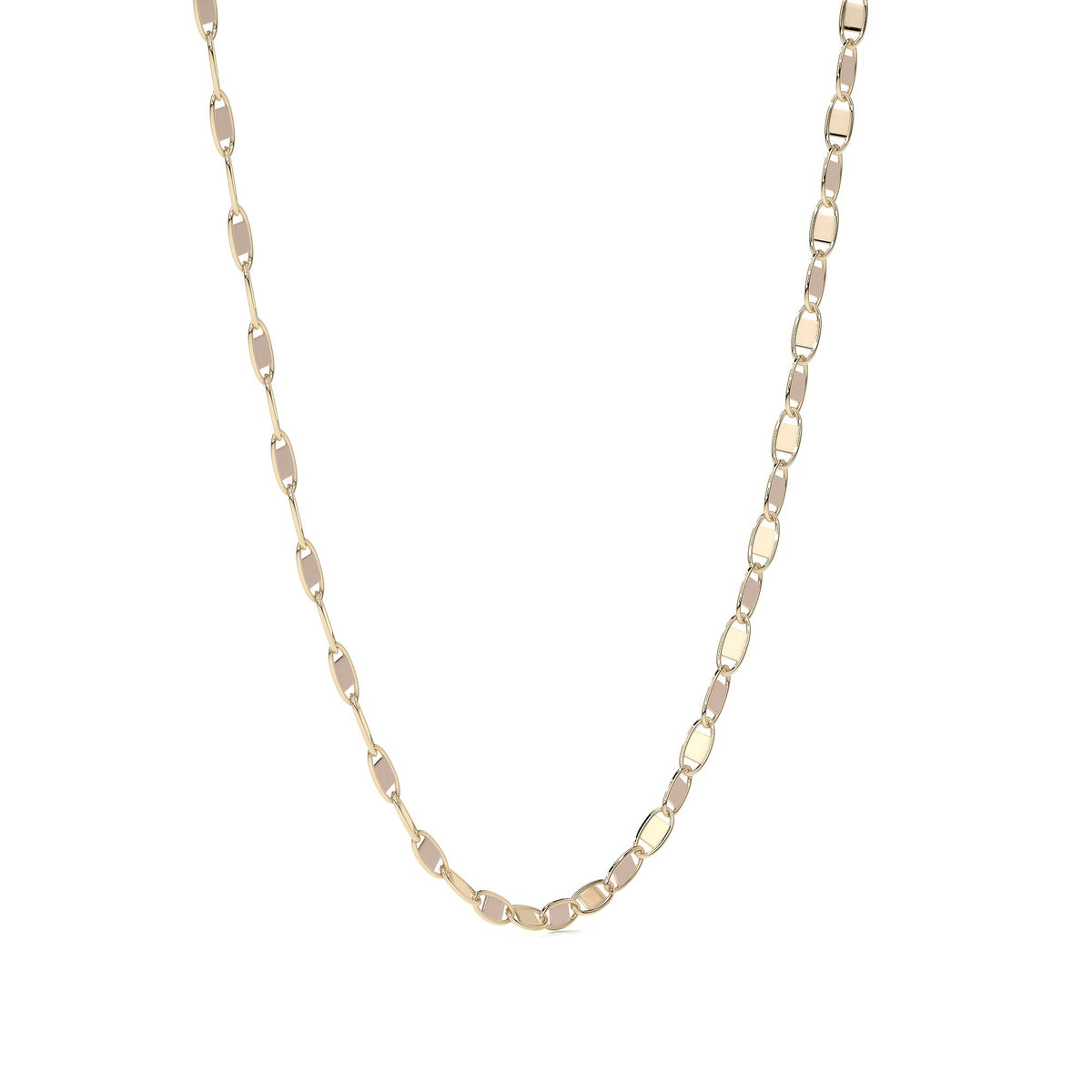 Pulsera Valentino De Oro Italiano 10k, Calibre 1.4mm, 18 Cm