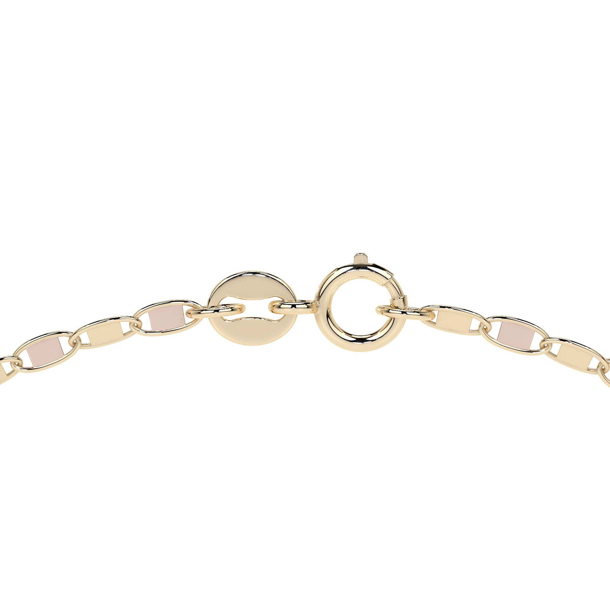Pulsera Valentino De Oro Italiano 10k, Calibre 1.4mm, 18 Cm