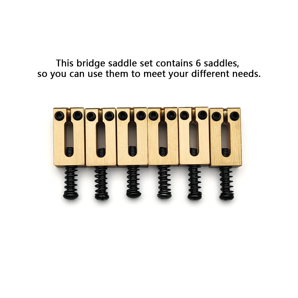6 piezas de puente de guitarra eléctrica