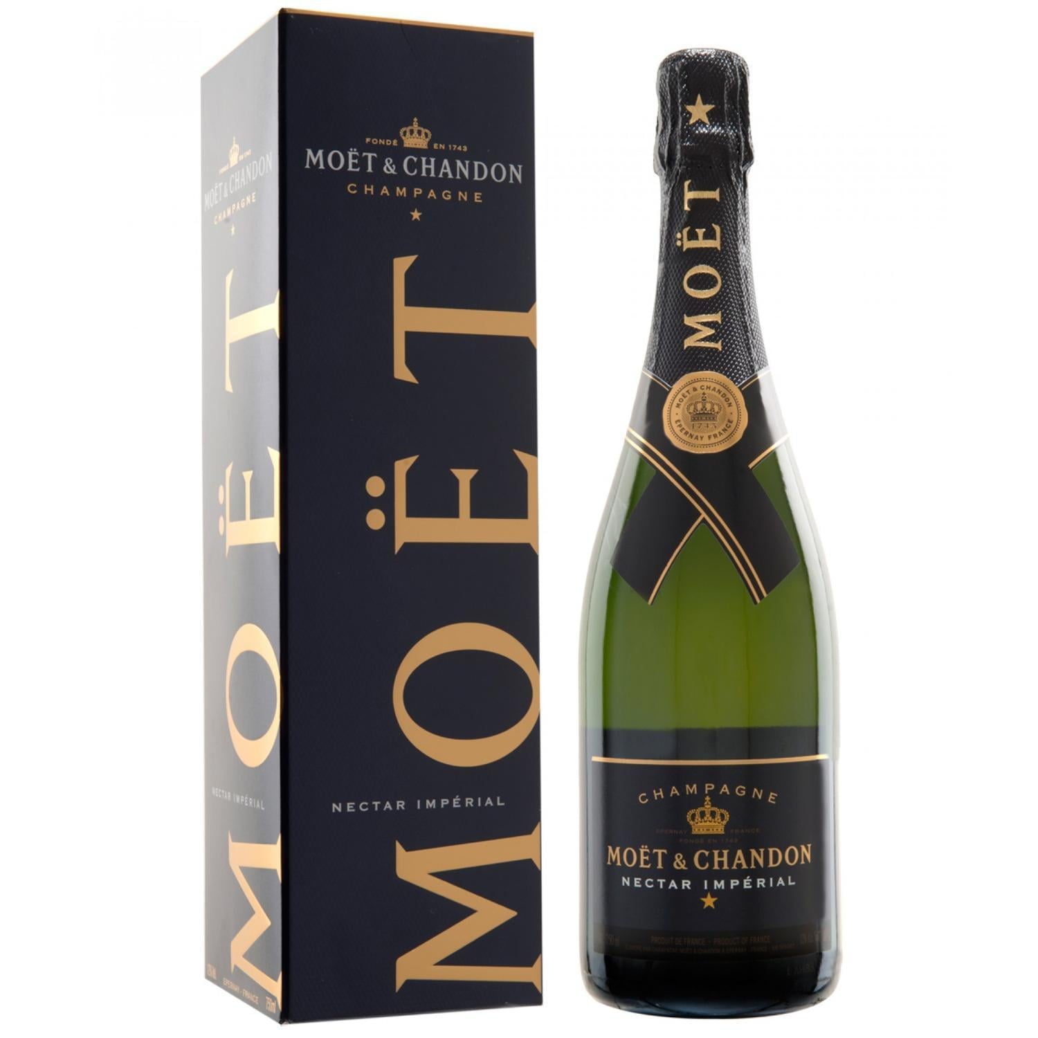 Pack de 12 Champagne Moet Chandon Nectar Imperial 750 ml Moet Chandon Nectar Imperial