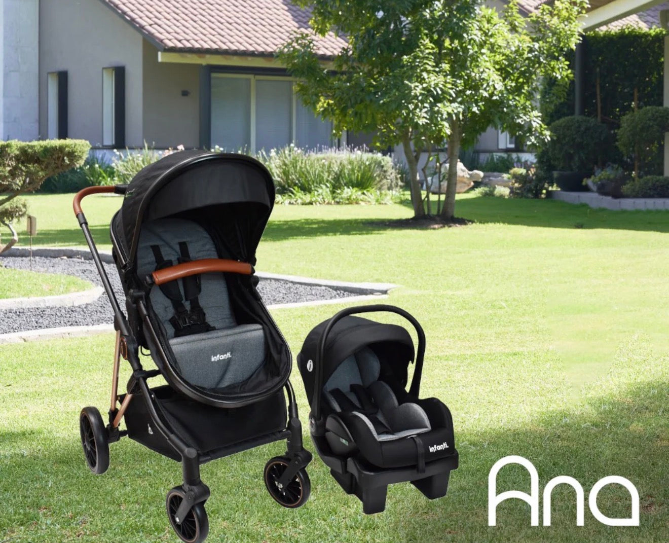 Carriola Ana Infanti Con Sistema De Viaje Convertible A Bambineto