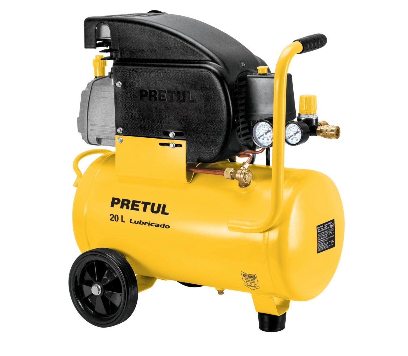 Compresor de aire PRETUL 20 L lubricado 1.5 HP