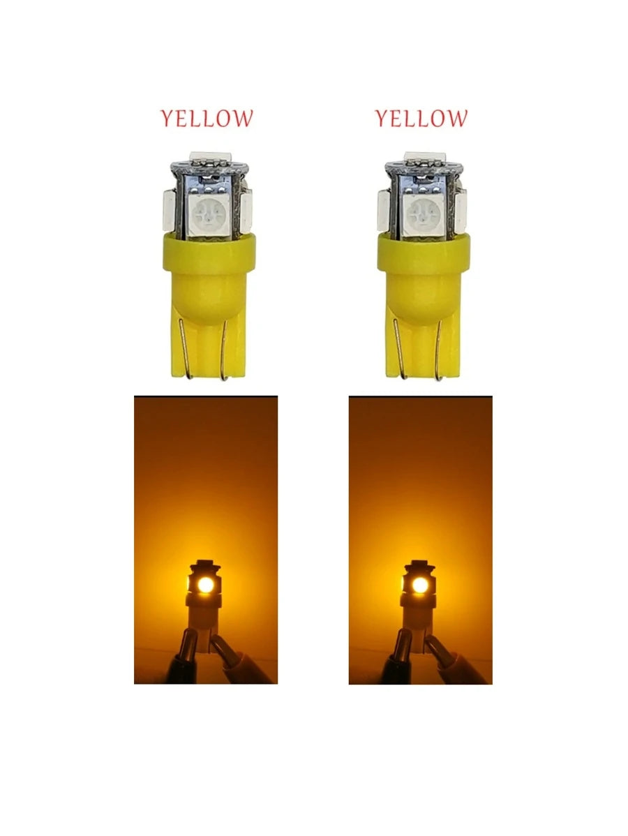 Focos LED T10 tipo pellizco para coche o moto universales
