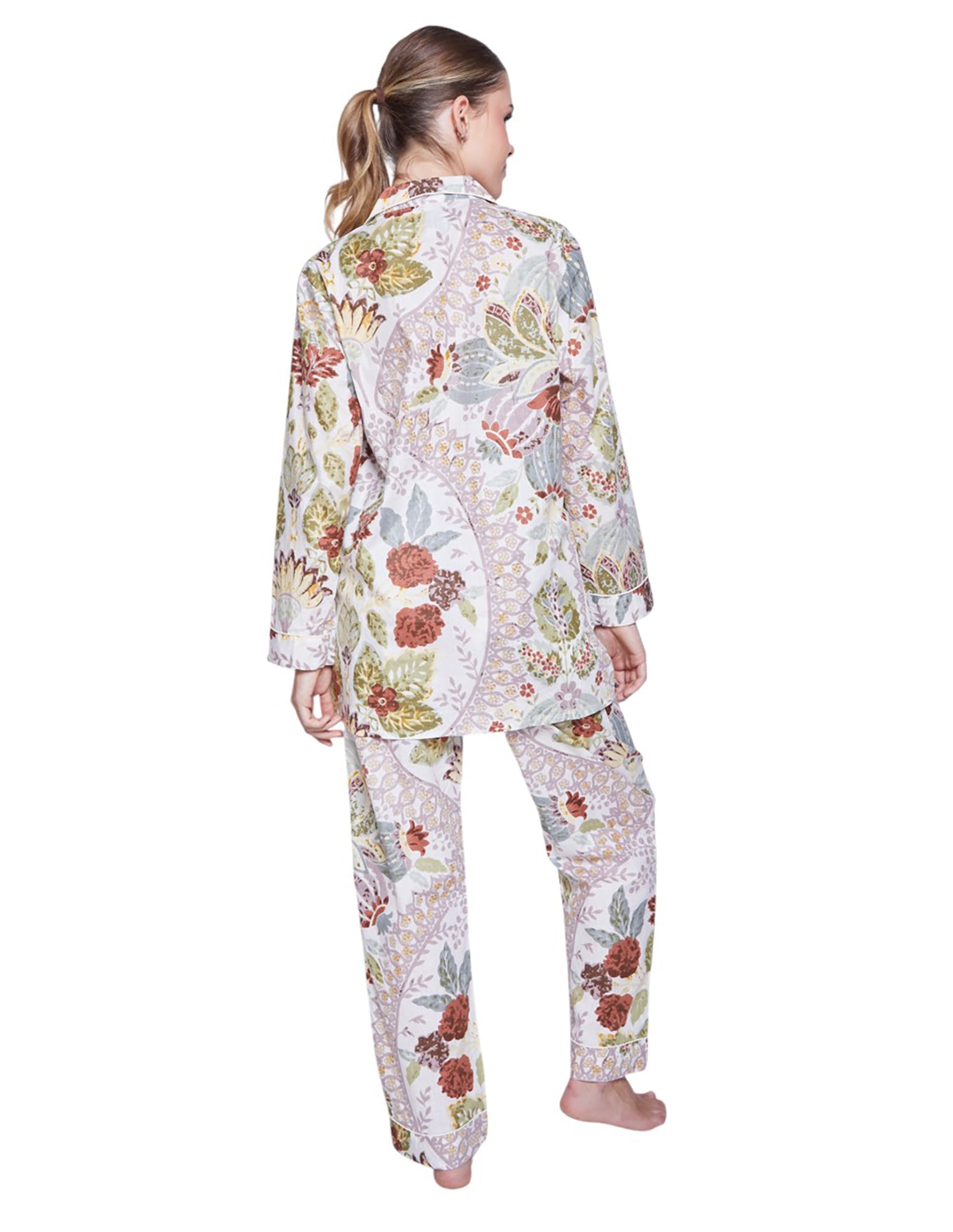 PIJAMA FOREST GREEN 2PZ 100% COTTON