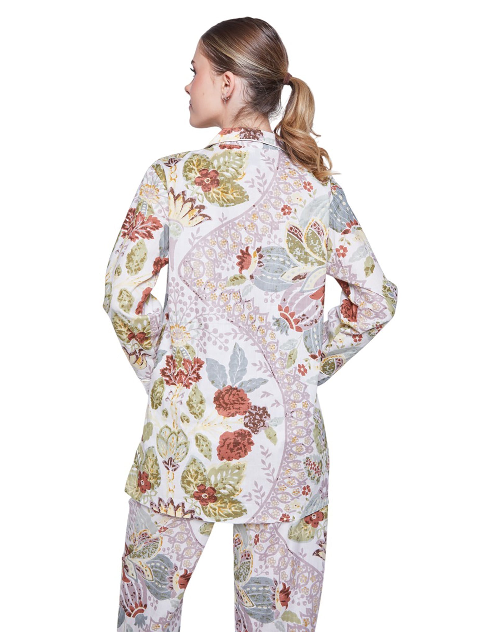 PIJAMA FOREST GREEN 2PZ 100% COTTON