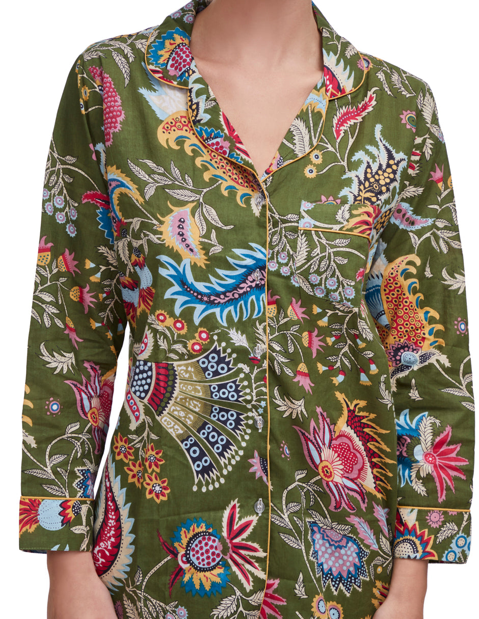 PIJAMA FER  VERDE 2PZ 100% COTTON