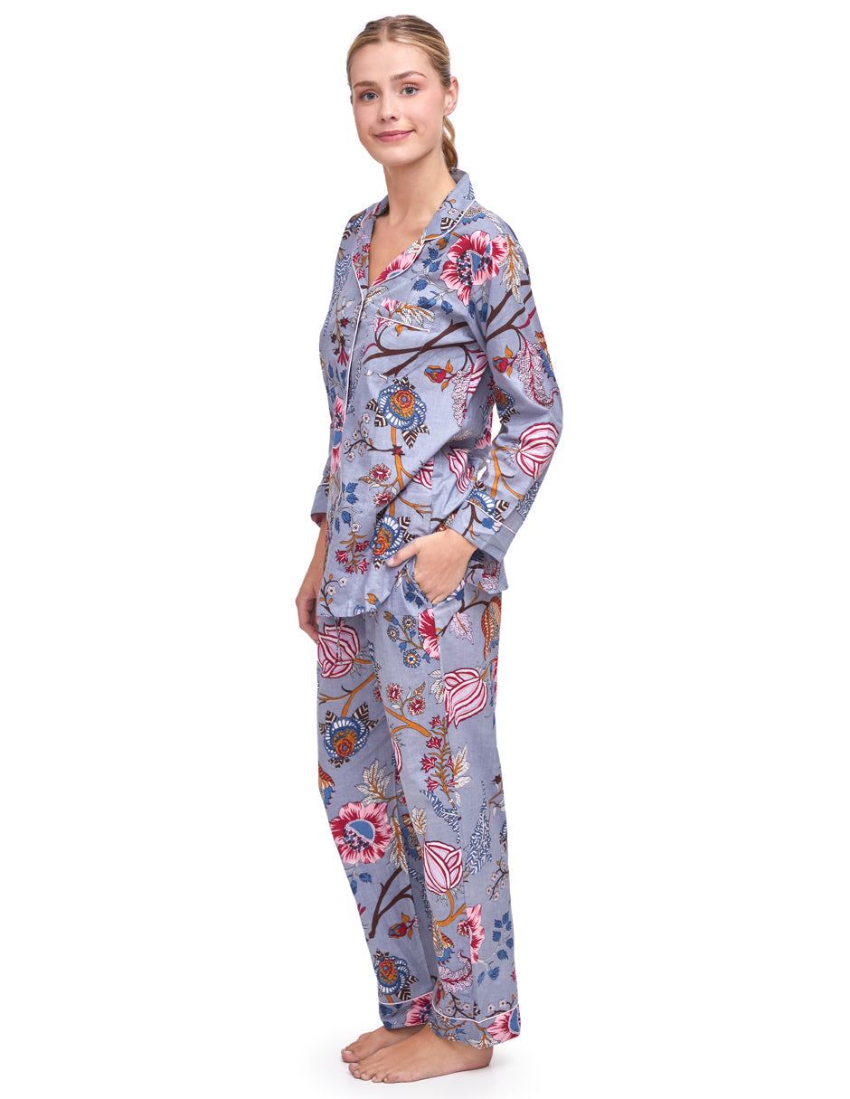 PIJAMA ASTER  GREY 2PZ 100% COTTON