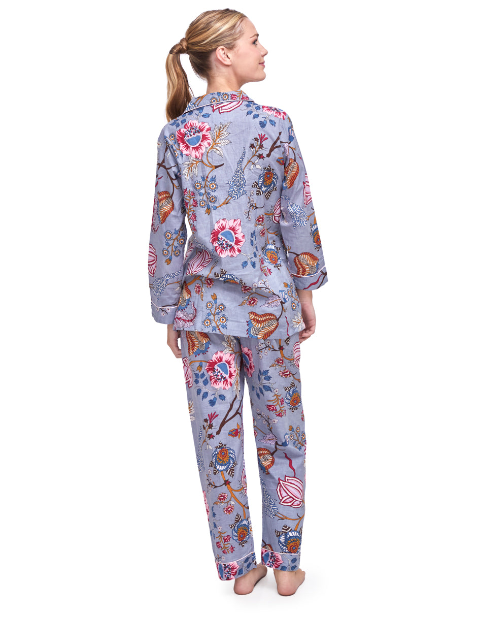 PIJAMA ASTER  GREY 2PZ 100% COTTON