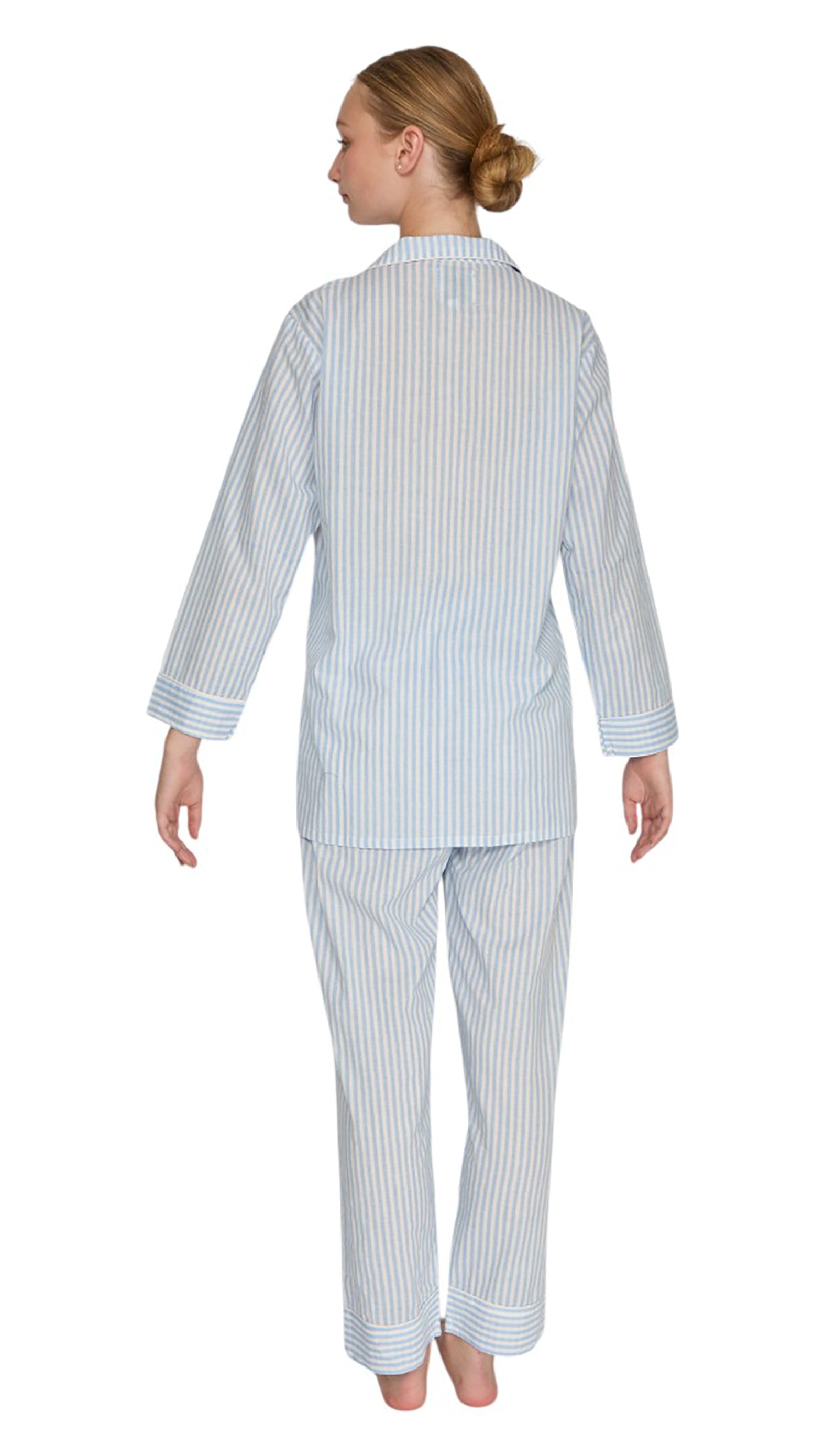 PIJAMA CLASSIC BABY  BLUE STRIPE LONG SLEVE