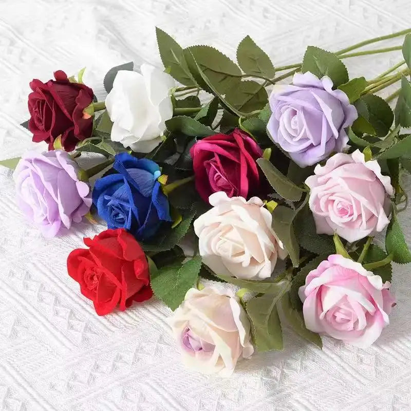1 ~ 20 piezas decoración de rosas artificiales