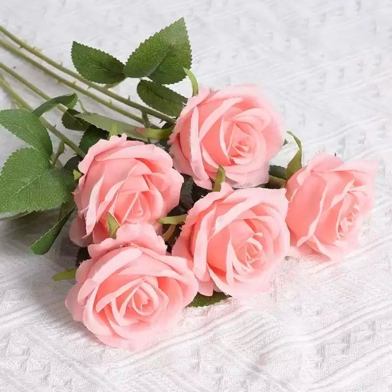1 ~ 20 piezas decoración de rosas artificiales