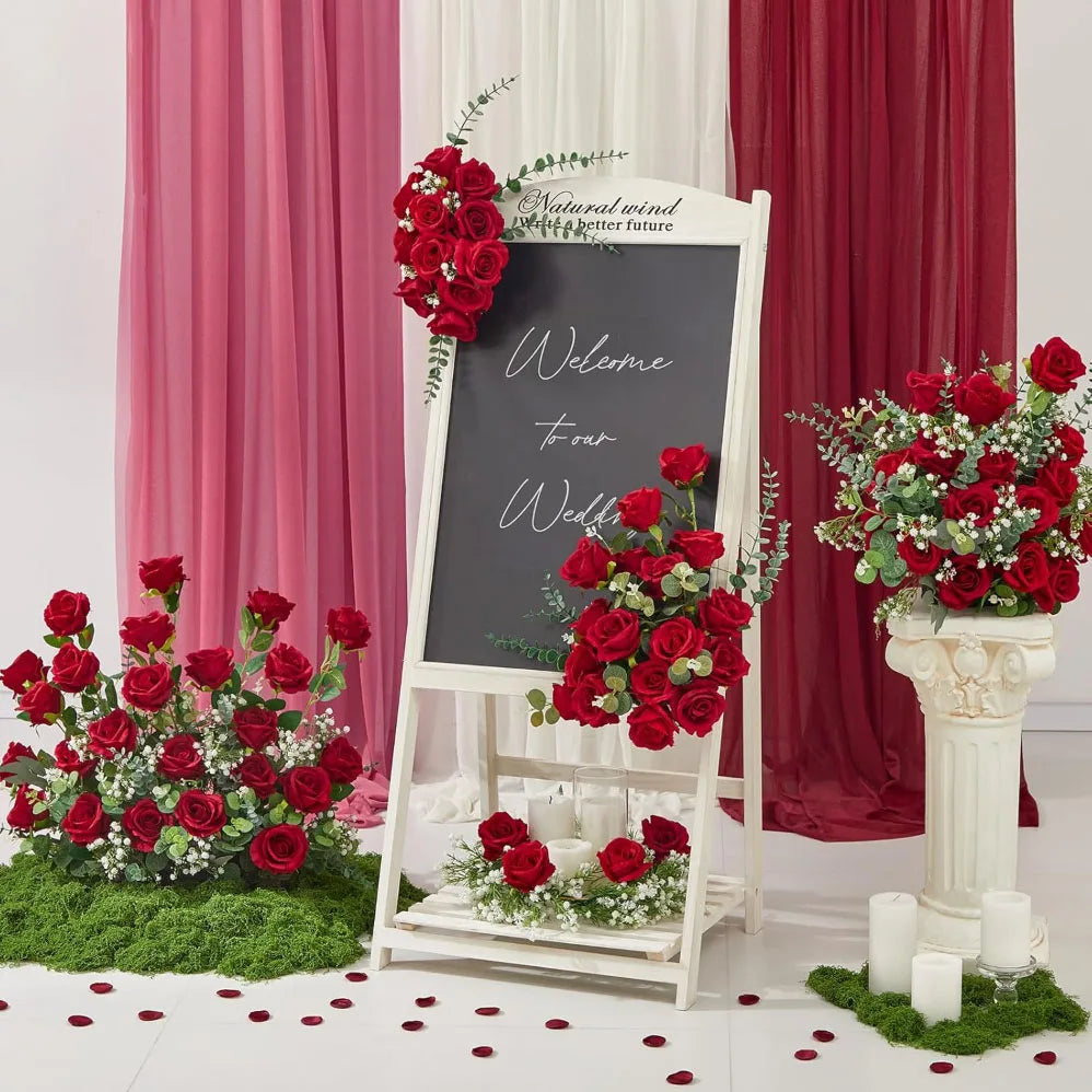 1 ~ 20 piezas decoración de rosas artificiales