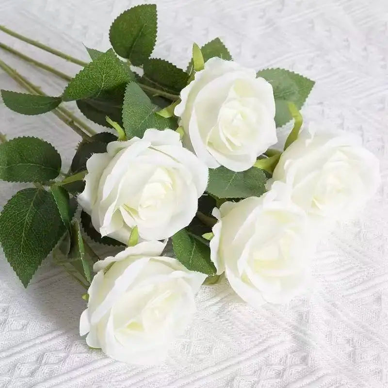 1 ~ 20 piezas decoración de rosas artificiales