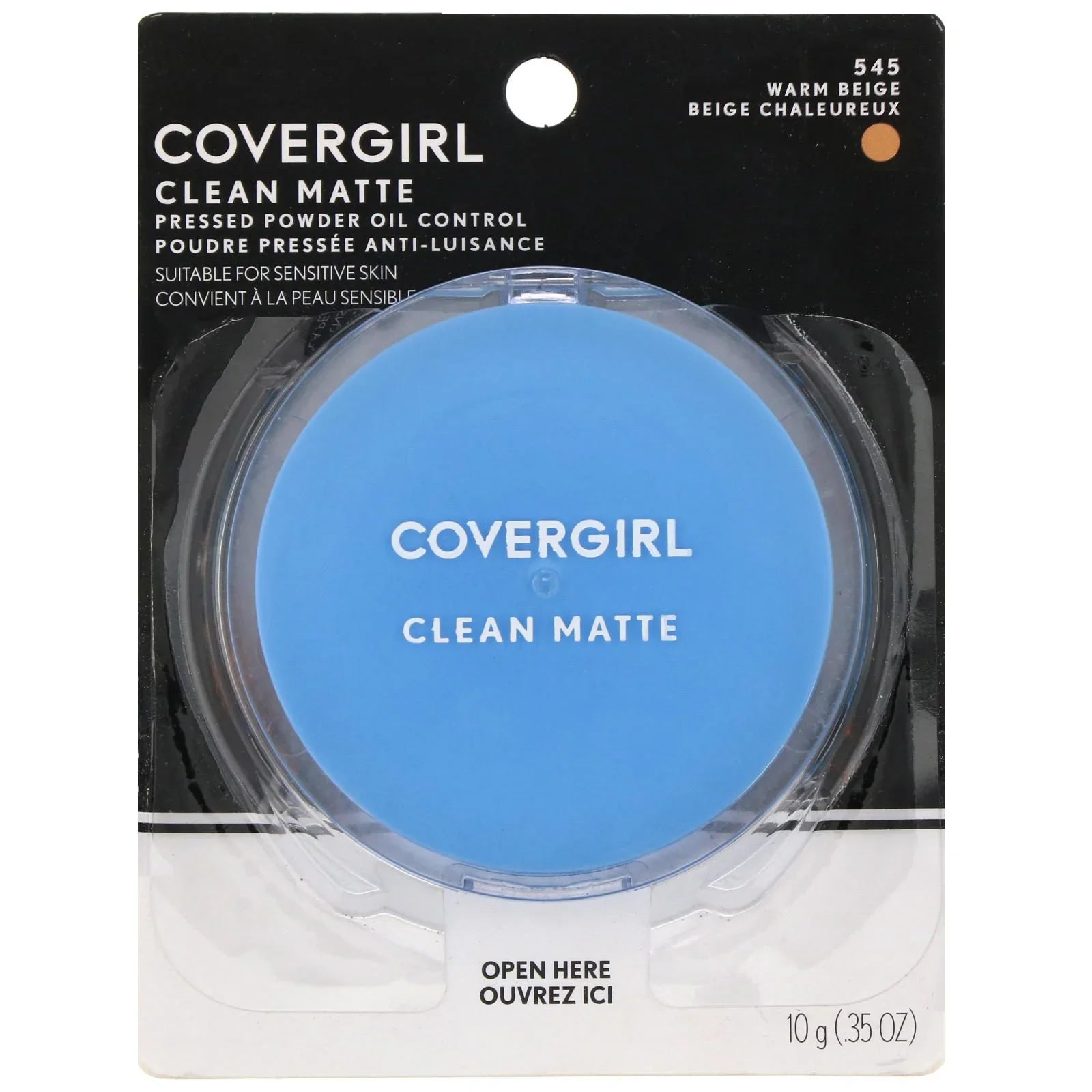 COVERGIRL CLEAN MATTE #545 WARM BEIGE POLVO COMPACTO
