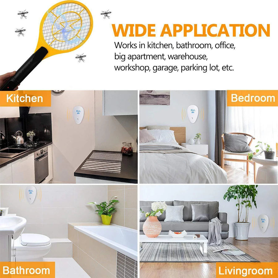 raqueta,repelente electrónico de mosquitos doméstico