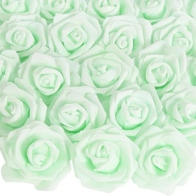 7,6 cm flores rosas artificiales