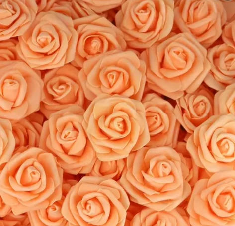 7,6 cm flores rosas artificiales