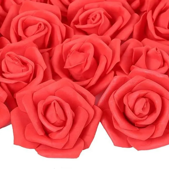 7,6 cm flores rosas artificiales