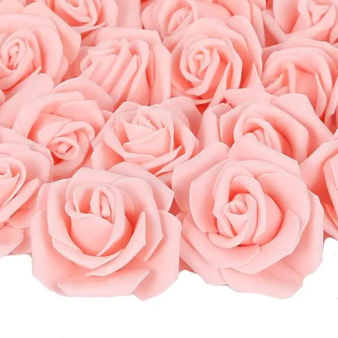 7,6 cm flores rosas artificiales